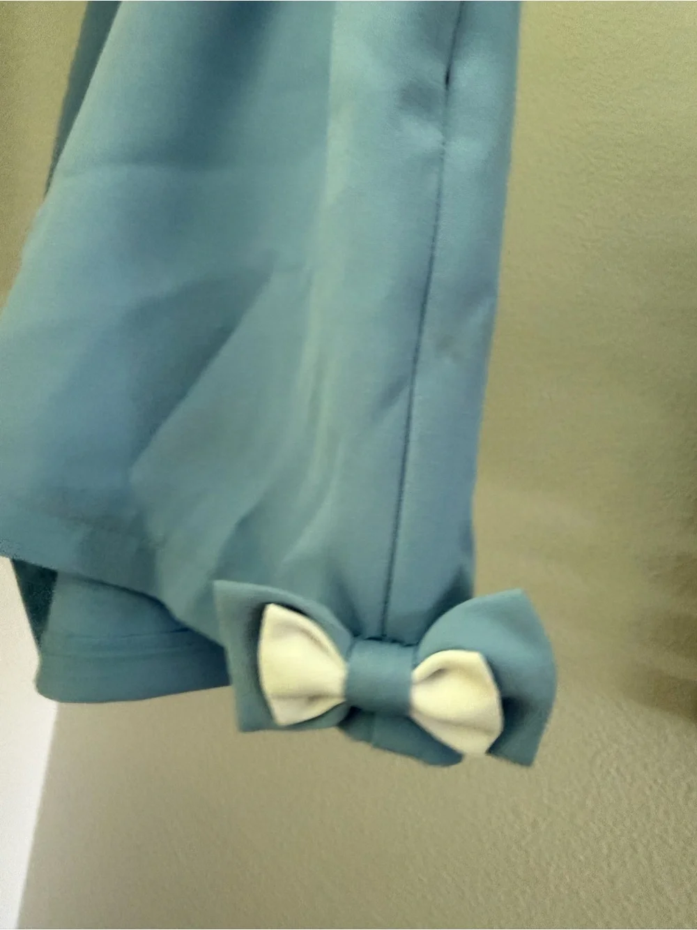 One-Shoulder Light Blue Ruffle Peplum Top